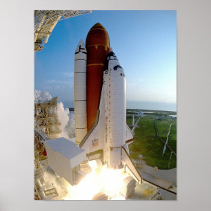 Poster Lançamento da descoberta do vaivém espacial