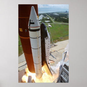 Pôster Lançamento da descoberta do vaivém espacial