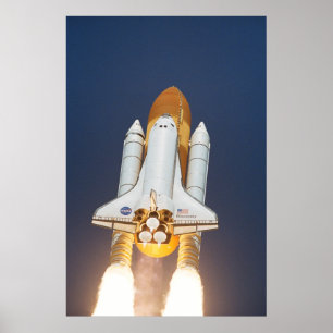 Pôster Lançamento da descoberta do vaivém espacial