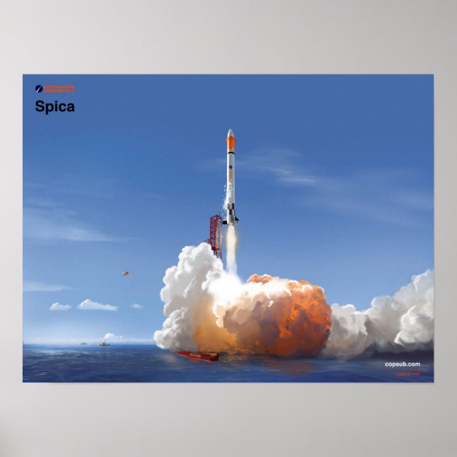 Pôster Lançamento da Spica (Frente)