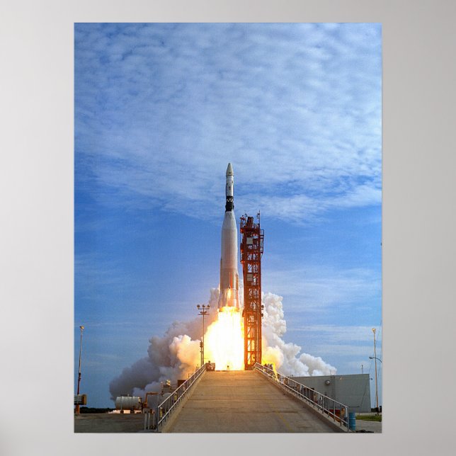 Poster Lançamento de Veículo Alvo Agena para Gemini 11 (Frente)