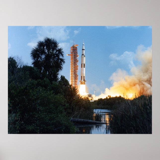 Pôster Lançamento do Apollo 16 (Frente)