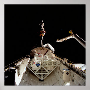 Pôster Lançamento do LAGEOS II do Shuttle Columbia (STS-5