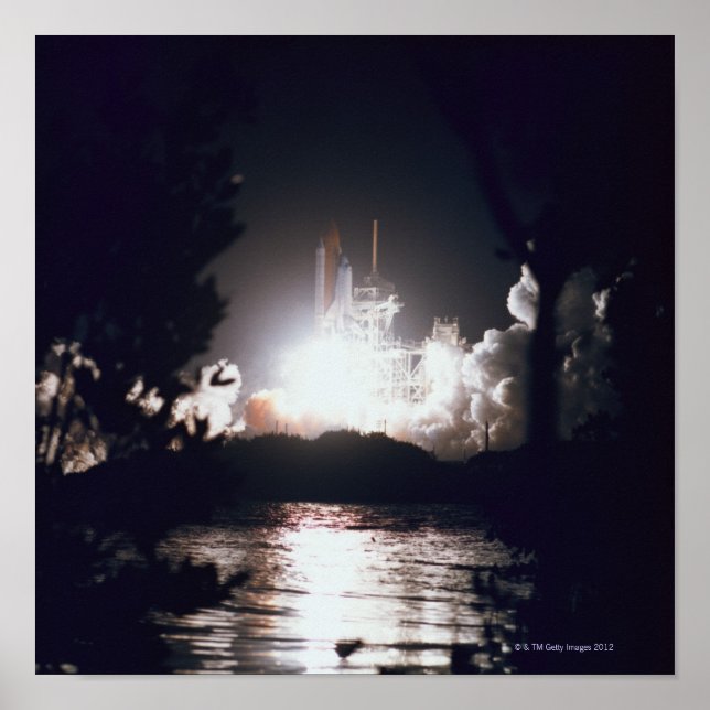 Pôster Lançamento do ônibus espacial (Frente)
