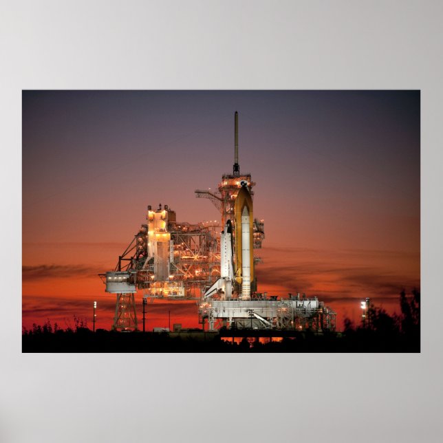 Poster Lançamento do Red Sky for Space Shuttle Atlantis (Frente)