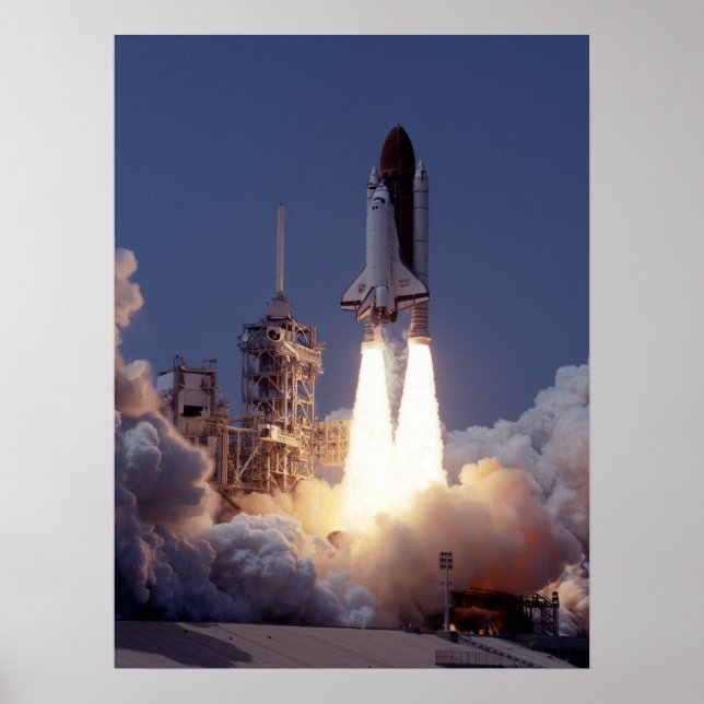 Pôster Lançamento do Shuttle Atlantis (STS-30) (Frente)