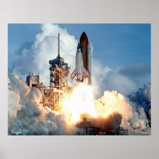 Pôster Lançamento do Shuttle de Espaço STS-106