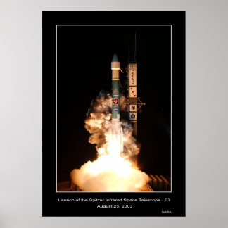 Poster Lançamento do Telescópio Espacial Infravermelho Sp