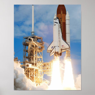 Poster Lançamento do vaivém espacial