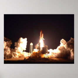 Pôster Lançamento noturno do Ônibus Espacial Endeavour