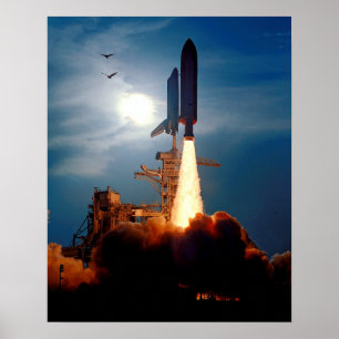 Pôster Lançamento STS-64 da descoberta do vaivém espaci