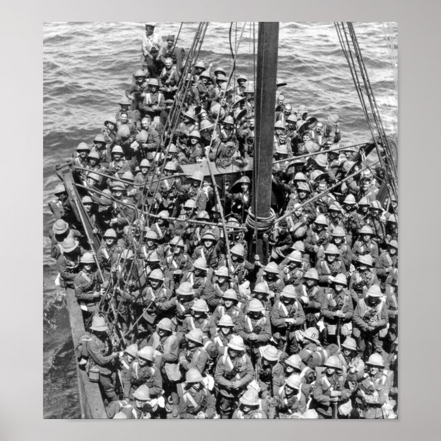Pôster Lancashire Fusiliers em Gallipoli (Frente)