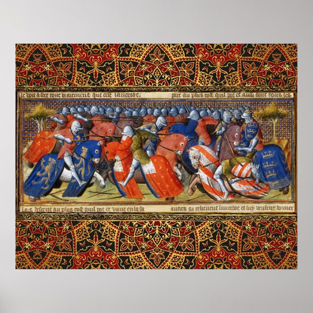 Poster Lancelot do Lago no Torneio de Camelot  (Frente)