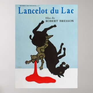 Poster Lancelot du Lac filme de Robert Bresson