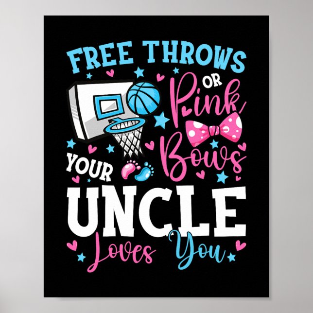 Poster Lances Livres ou Laços Rosa Tio Ama Você Lindo Gen (Frente)