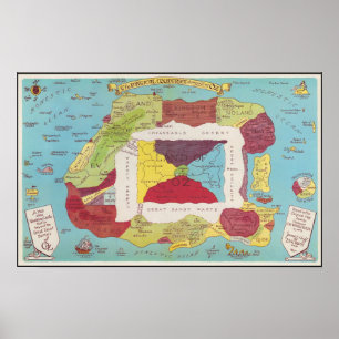 Poster Land of Oz map