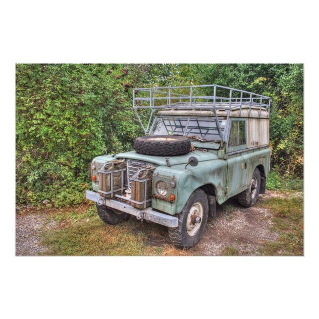 Pôster Land Rover Série III 109 (Frente)