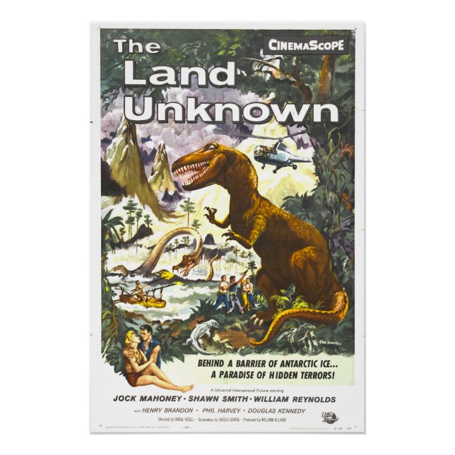 Pôster Land Unknown Dinosaur Movie Poster (Frente)