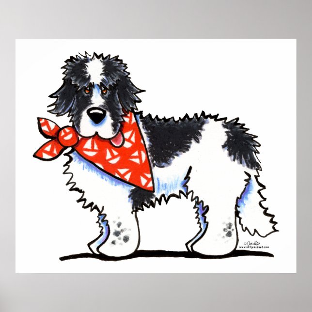 Poster Landeer Newfie Sailor (Frente)