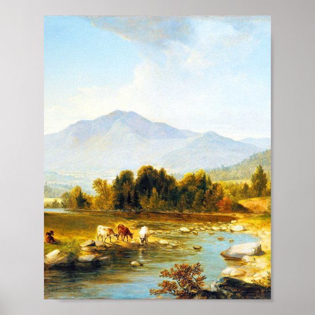 Poster Landscape art painting by Asher Brown Durand  (Frente)