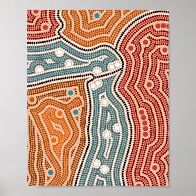 Poster Landschaft vor der Besiedelung (Frente)