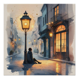 Pôster Lantern of Light – A Quiet Moment of Hope