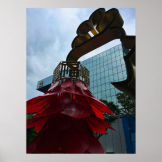 Poster Lanterna Festiva do Bairro Chinês de Singapura