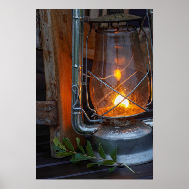 Pôster Lanterna No Acampamento De Placas, Parque Nacional (Frente)