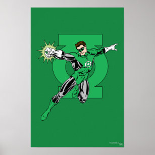 Pôster Lanterna Verde com Fundo do Logotipo