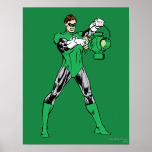 Poster Lanterna verde com lanterna