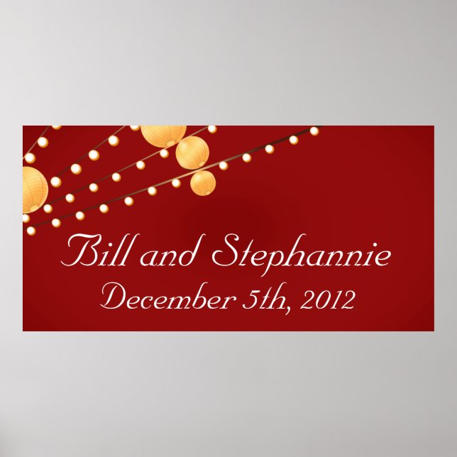 Poster Lanternas de papel personalizado para banner de 22 (Frente)