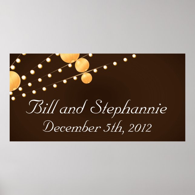 Pôster Lanternas personalizadas de papel para banner de 2 (Frente)