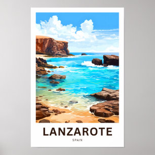 Poster Lanzarote Espanha Travel Print