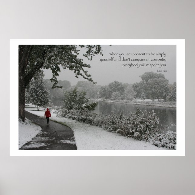 Pôster Lao Tzu Citação II (Frente)
