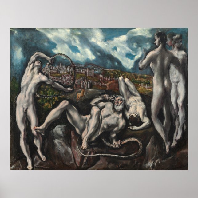 Pôster Laocoon por El Greco (Frente)
