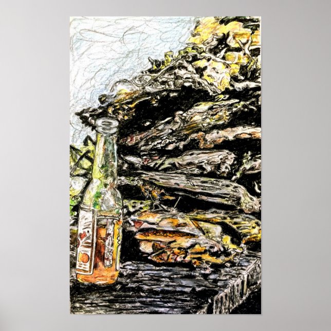 Poster lápis colorido "Corn Family Roast" (Frente)