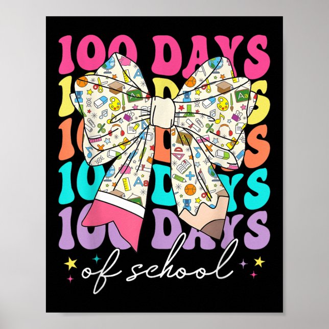 Poster Lápis De Arco Coquette 100 Dias De Chá De Estudant (Frente)