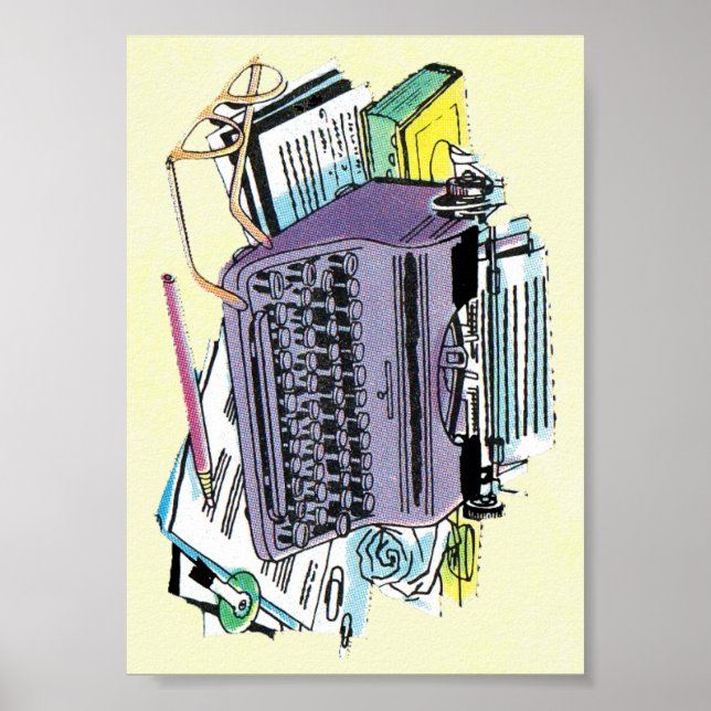 Pôster Lápis de Papel de Máquina de Digitalização de Ferr (Frente)