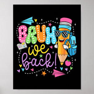 Poster Lápis Engraçado Bruh Nós Ck Professores Ck Para a
