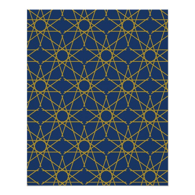 Pôster Lapis Geometria Dourada (Frente)