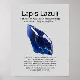 Poster Lapis Lazuli Crystal Significado
