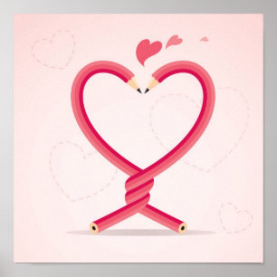 Pôster Lápis no Amor