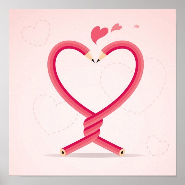 Pôster Lápis no Amor (Frente)