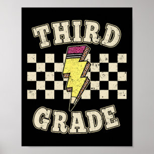 Poster Lápis Raio Professor da Terceira Série Retro Te