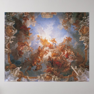 Poster L'Apothéose d'Hercule - Lemoyne - Versalhes