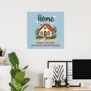 Poster Lar Aconchegante de Cottagecore Arte de Casa Capri