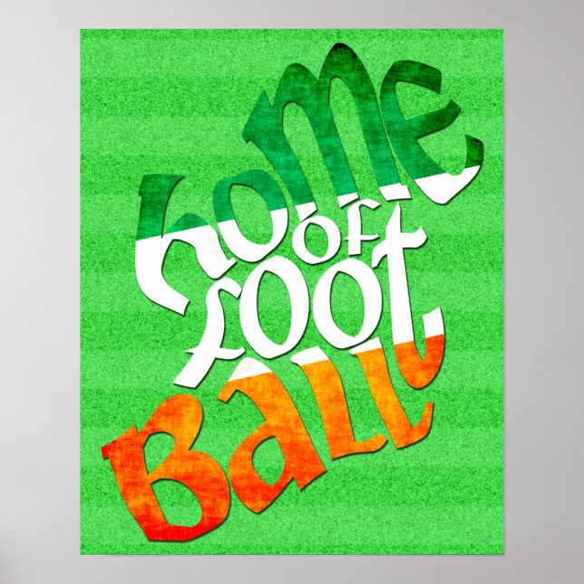 Poster Lar do Futebol GAA na Irlanda (Frente)