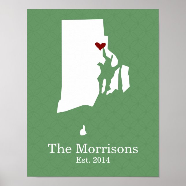 Poster Lar é onde está o seu coração - Rhode Island (Frente)