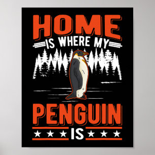 Poster Lar é onde meu pinguim é o Pinguim 28