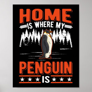 Poster Lar é onde meu pinguim é o Pinguim 28